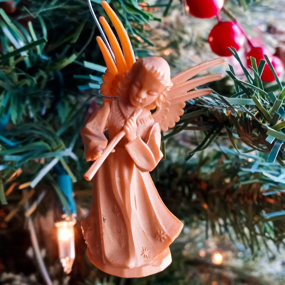 ⚡FINAL SALE⚡Nice Set of 6 Beautiful Cherub Angel Vintage Christmas Ornaments - Picture 6 of 7